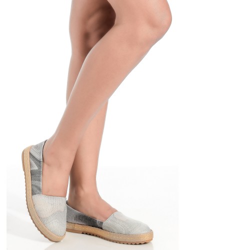 Gerçek deri Kadın Günlük Espadril 7015-marble